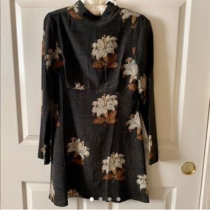 Stone Cold Fox - 100% silk babydoll minidress